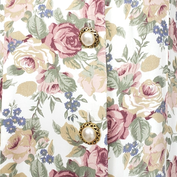 VTG Floral Button Down Dress - Picture 7 of 11